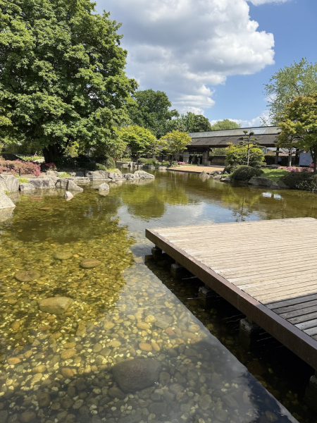 Japanischer Garten mit Teehaus